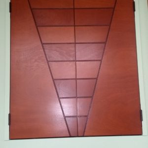 Oscurante Mod.Proteo colore noce inciso