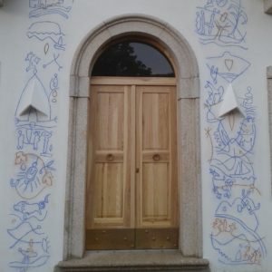 Portone Mod. Quadro con sopraluce arco