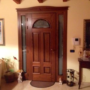 Portone Mod.Arco con vetrate laterali