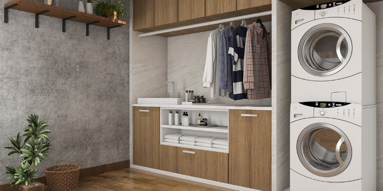 Bagno con lavanderia a scomparsa: 5 soluzioni artigianali firmate Cau Bagno con lavanderia a scomparsa: 5 soluzioni artigianali firmate Cau