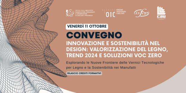 Convegno “Innovazione e Sostenibilità nel Design” con CREDITI FORMATIVI per ingegneri e architetti Convegno "Innovazione e Sostenibilità nel Design" con CREDITI FORMATIVI per ingegneri e architetti