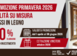 PROMOZIONE INFISSI PRIMAVERA 2026: fino al 30% di abbuono per i tuoi infissi in legno
